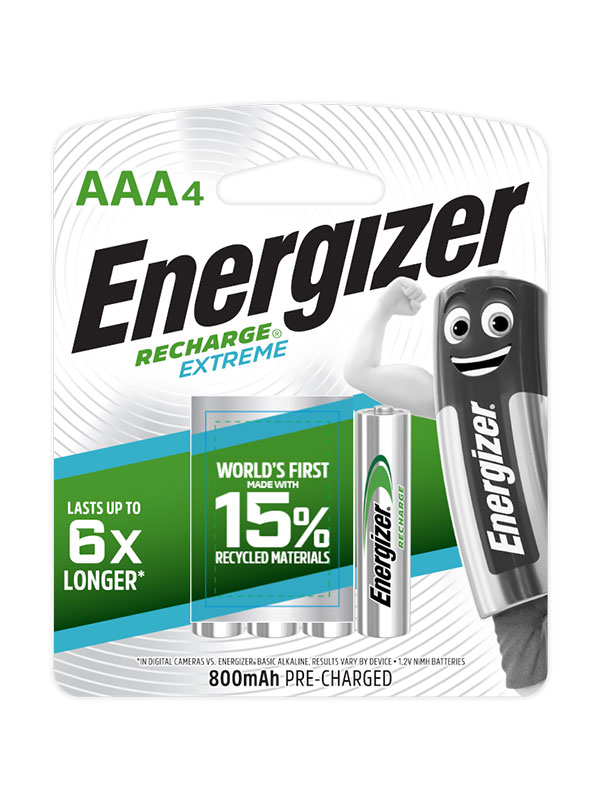 ENERGIZER RECHARGE® EXTREME AAA BATTERIES