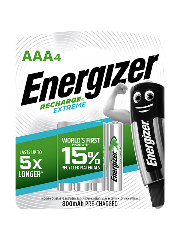 ENERGIZER RECHARGE® EXTREME AAA BATTERIES