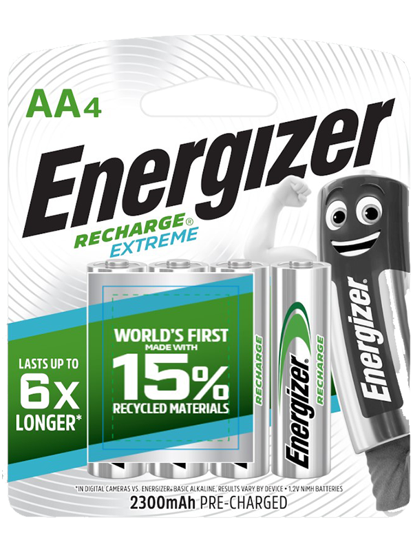 ENERGIZER RECHARGE® EXTREME AA BATTERIES