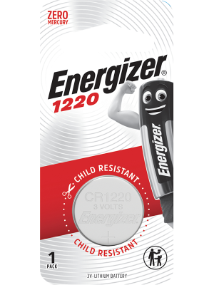 ENERGIZER® LITHIUM COIN CR1220 BATTERIES