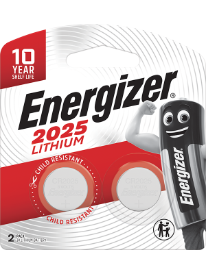 ENERGIZER® LITHIUM COIN CR2025 BATTERIES